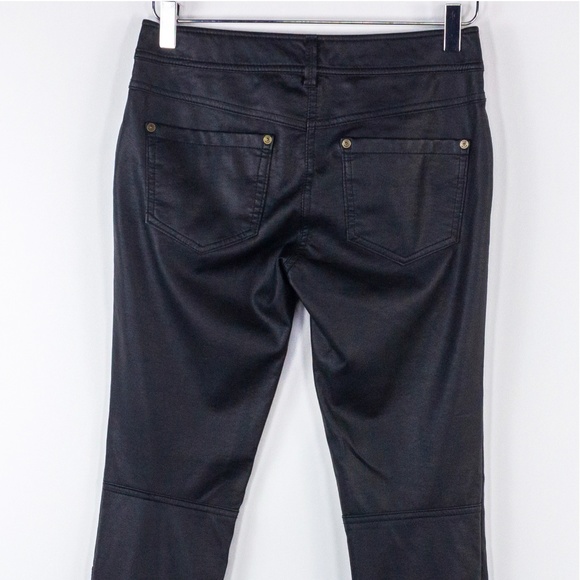 Free People Vegan Leather Black Faux Skinny Zipper - Picture 5 of 7